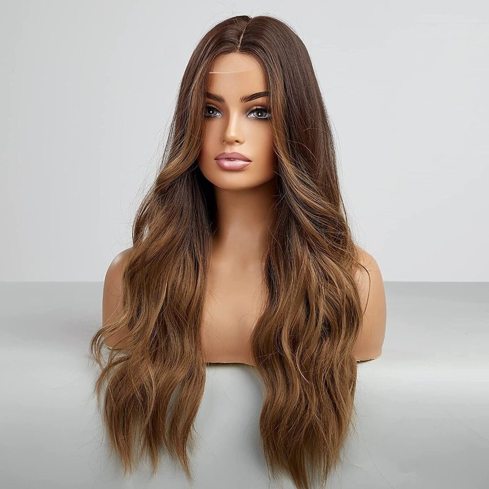 Ombre Brown Curly Wig